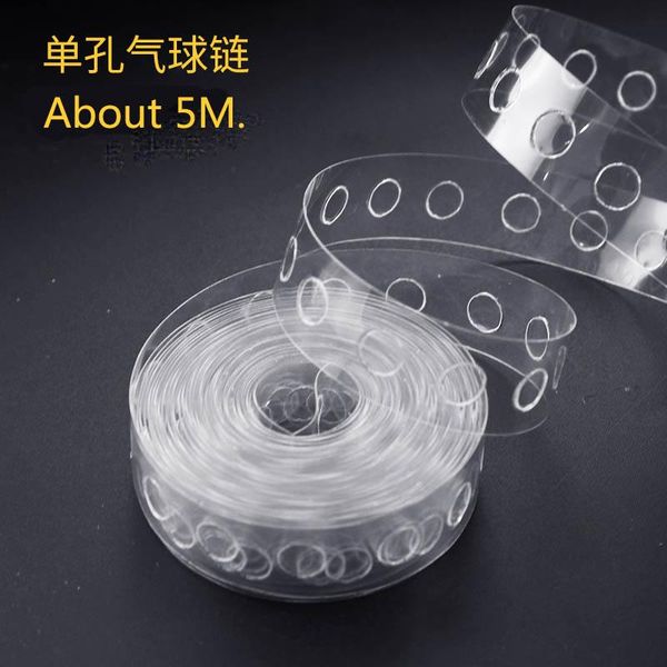 

1 шт. баллоны аксессуары 5m фестиваль поставляет прозрачные резиновые цепи пвх день рождения вечеринка свадьба украшения поставляет diy wmty
