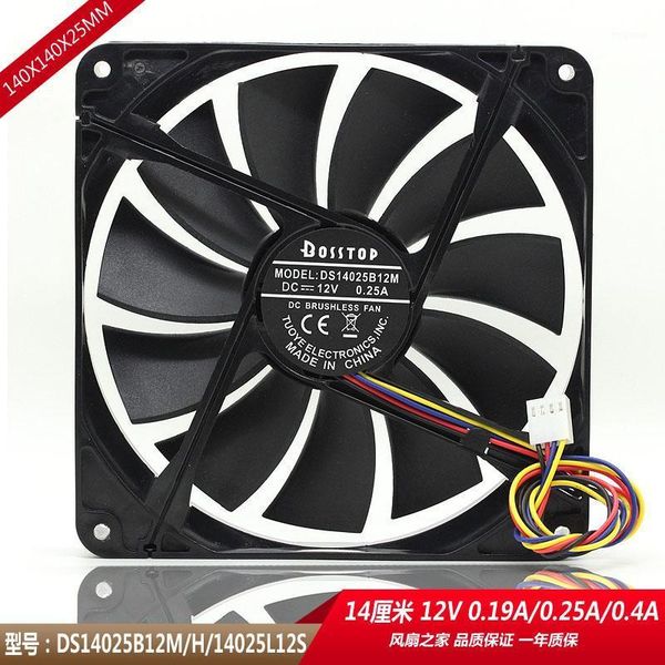 

14cm mute deskcomputer case host power radiator 12v cooling fan 14025 large air volume speed regulation 140x140x25mm cooler1