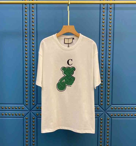 

spring and summer new knitting paste cloth age reduction round neck short sleeve t-shirt women's, White