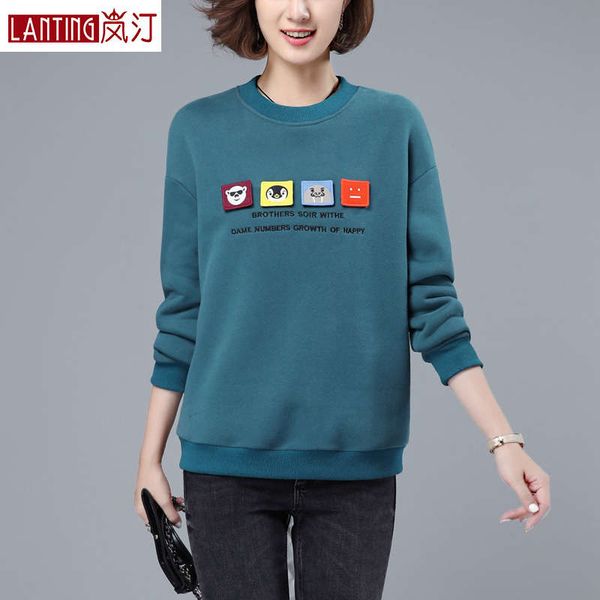 

cashmere thickened sweater women autumn winter 2020 new korean version loose foreign fashion middle aged mother 40 years old 50, Black