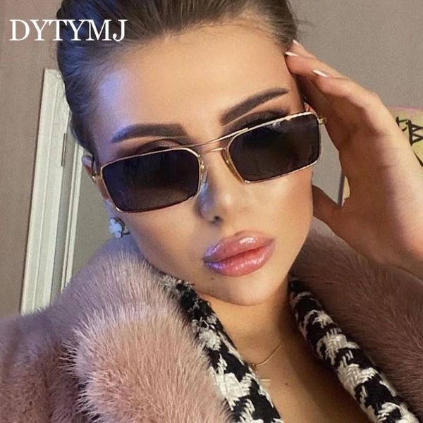 

sunglasses dytymj retro alloy women square sun glasses brand designer for women/men vintage gafas de sol mujer, White;black