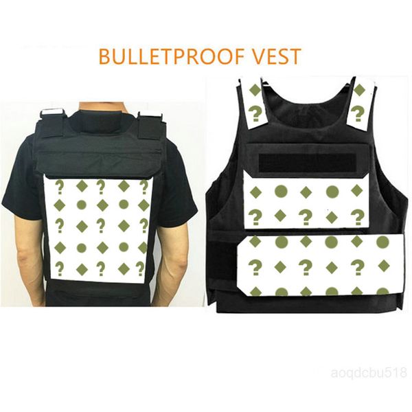 

men's vests pattern printed letter tactical outdoor protective armour vest stab proof clothing training equipment cs hunting gear zucf, Black;white