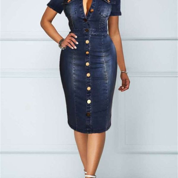 

button denim slim up elastic hip dress piece mid one step skirt, Black;gray