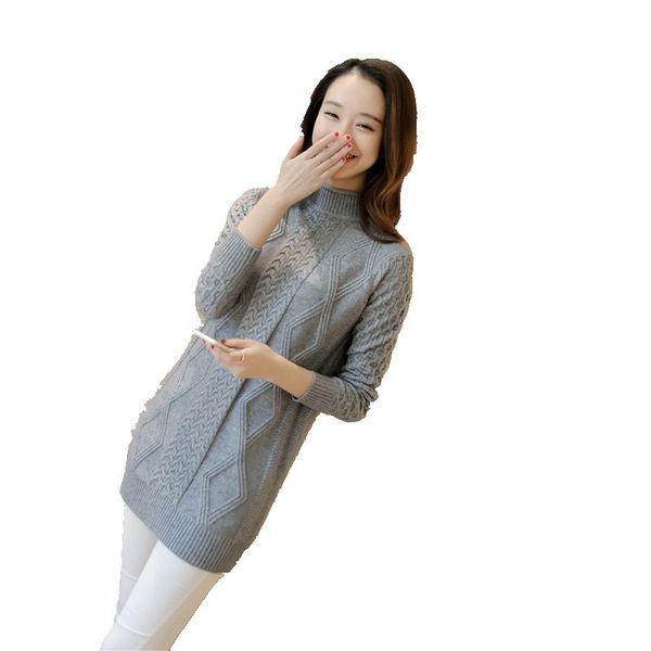 

or41026a 2019 winter selling loose solid long women sweater, Black