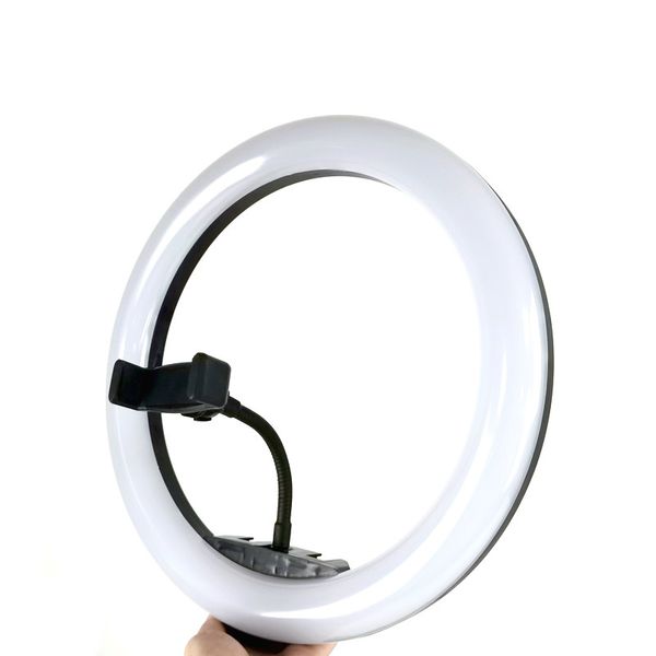 13 дюймов 33 см светодиодный кольцевой светильник для селфи с регулируемой яркостью, заполняющая лампа для фотографии для телефона, макияжа, Youtube, Tiktok VK, кольцевой светильник для видео и фотостудии