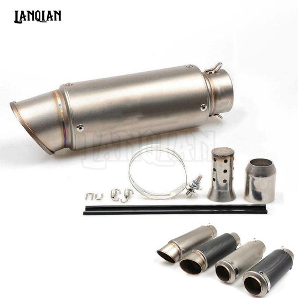 

motorcycle exhaust system for ybr 125 yzf r1 r3 r6 r125 r25r rsz cbr600 yzf600 universal carbon fiber pipe gp muffler