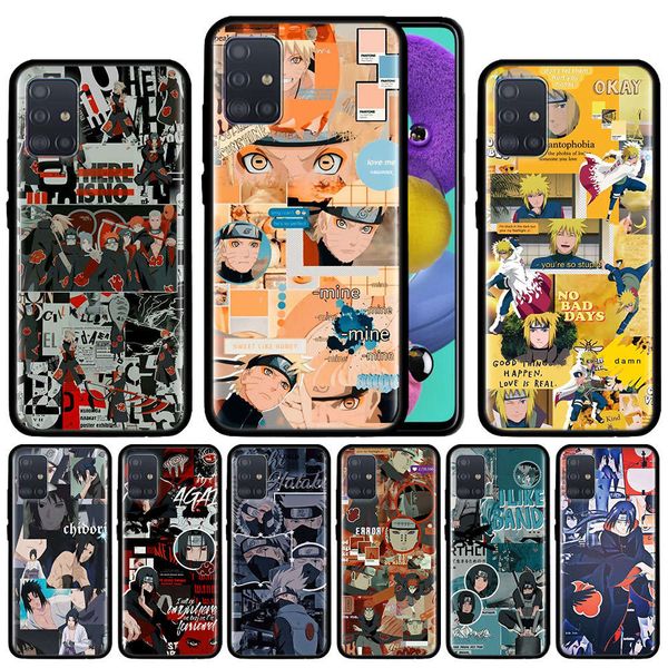 

samsung galaxy a51 a71 a21s a31 m31 a41 a12 m51 a02s a11 m30s a91 m21 mobile phone case carbon deposit animation naruto kakashi layer