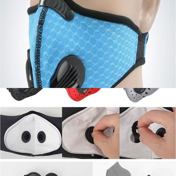 

pcs face 1 half hom household protective mask training mask anti-pollution running activated ca m4ev pn57