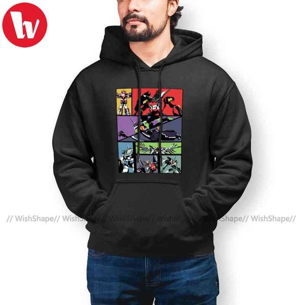 

popular super wings hoodies robots outdoor winter long cotton pullover over size, Blue;black
