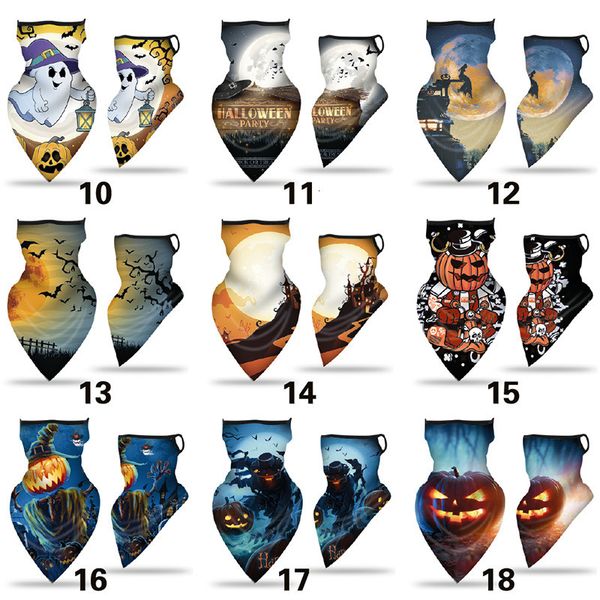 

factory halloween magic scarf pumpkin skelet sunblock neck fashion face mask riding outdoor earmuffs triangu