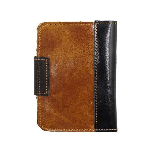 

leather card bag leather extra thin paper bag card package card package handmade bag, Brown;gray