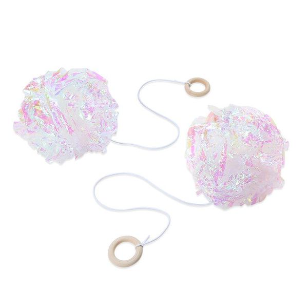 

juscative cat toys cat stick toys кольцо бумажные шарики для кошек собаки кошка колокольчики шариковые игрушки забавные товары для щенка кот