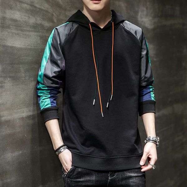 

men's long sleeve sweater autumn / winter 2020 new korean fashion loose hooded pullover, Gray