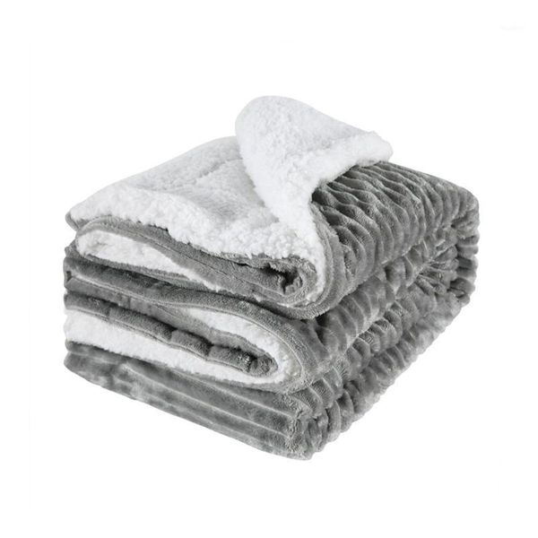 

soft warm sofa throw blanket double layer thicked flannel couch bed blankets new1