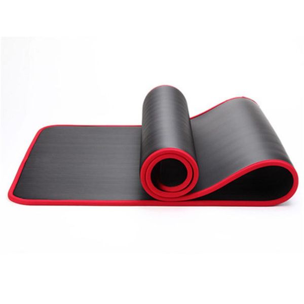 

yoga mats 1 pcs mat sports nbr pillow 183cm*61cm 10mm non-slipthickened indoor gym exercise gymnastic pilates pads