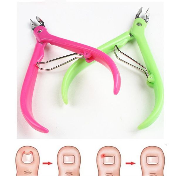 

random color toenail ingrown nail art cuticle nipper clipper edge cutter manicure scissor plier tool pedicure dead skin remover swy wmtihk