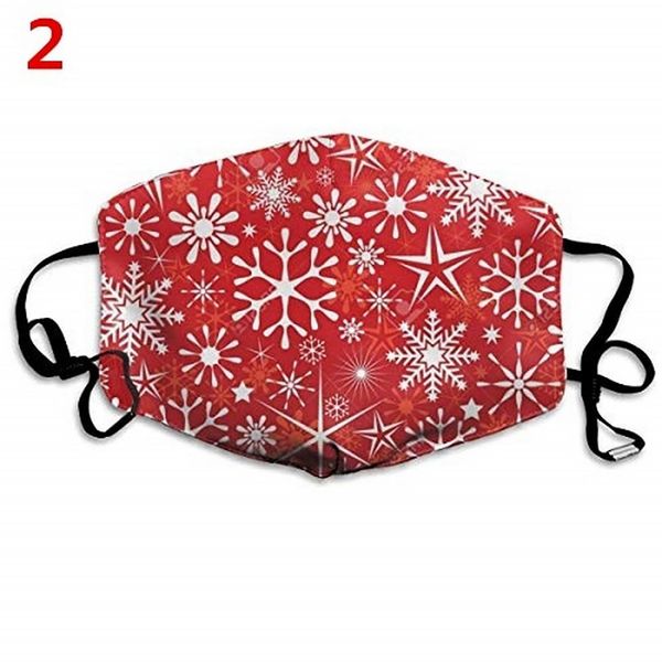 

santa claus/snowman/elk print mask christmas decoration washable breathable mask 2021 new year xmas gift 2020 face snowflake sqctgf pingtoy, Black