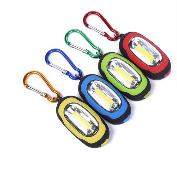 Mini-Schlüsselanhänger-Leuchten, tragbar, grün/rot/gelb, Geschenk, Bergsteigen, Außenbeleuchtung, magnetische Arbeitslicht-Taschenlampen