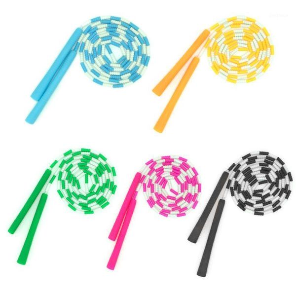 

jump ropes 2.7m practical bamboo rope kids multi-functional durable non-slip handle hard bead skipping for children1