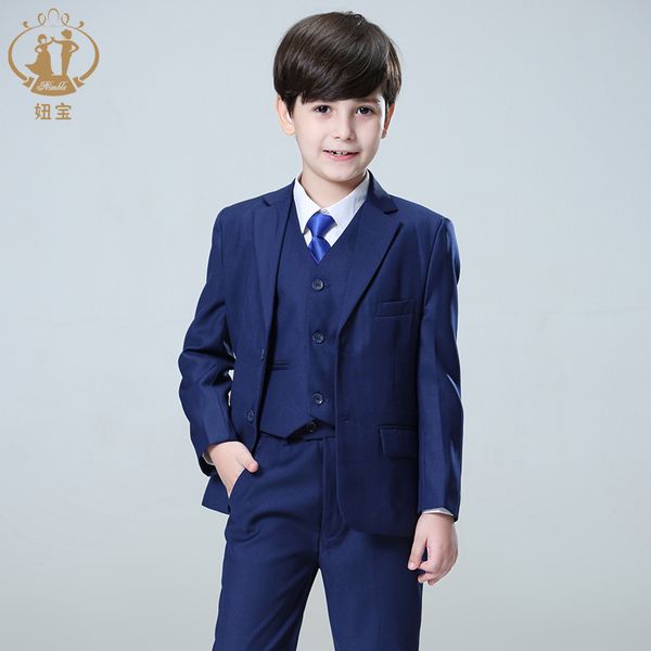 

nimble suit for boy formal boys suits for weddings terno infantil costume enfant garcon mariage baby boy suit disfraz infantil lj200819, Black