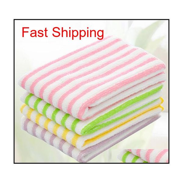 

anti-greasy multi color magic bamboo fiber washing dish cleaning cloth scouring pad towel kitchen cleaning wipes rag qd9 bsr05