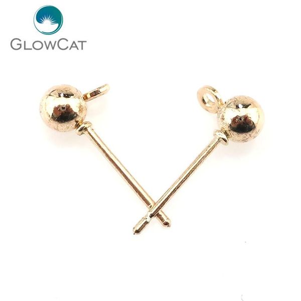 

gold 50pcs/lot hand made stud earrings jewelry accessories parts steel materials for women drop jewelry making wmtwww, Silver