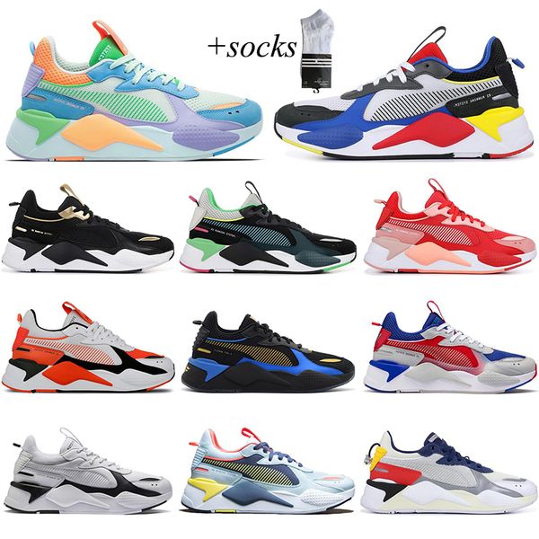 

rs-x кроссовки для мужчин женщины triple черный белый синий оранжевый красный chausures открытый дышащий бег мужские тренеры спортивные крос