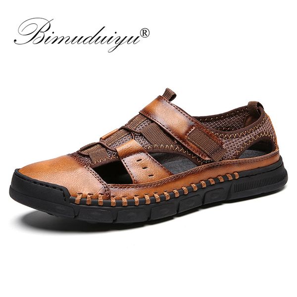 

bimuduiyu big size 38-48 men sandals summer outdoor male shoes beach sandals breathable casual shoes sneakers t200420, Black