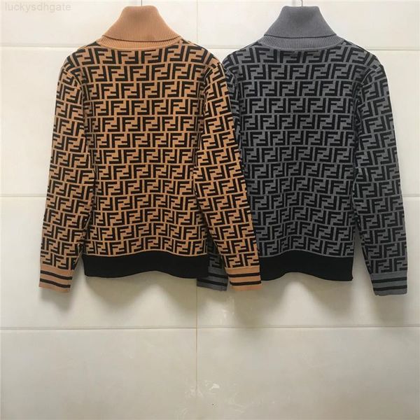 

winter autumn and ff sweaters letters jacquard turtleneck knitted ladies sweater womens women designers clothes wom, White;black