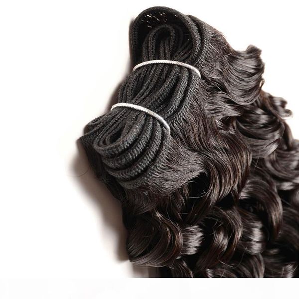

jet black deep wave bundles brazilian hair weave bundles 1 100g pcs human hair bundles 10-36 inchs double weft