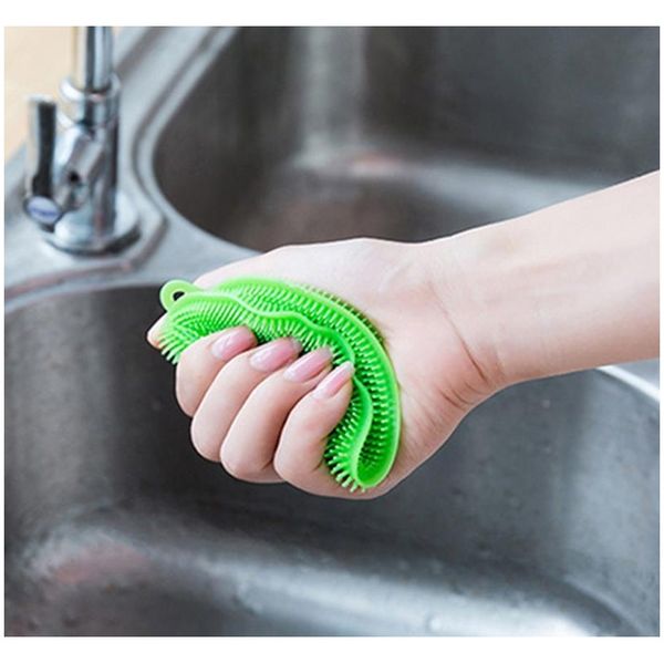 

sile dish bowl cleaning brushes multifunction 5 colors scouring pad pot pan wash brushes cleaner kitchen di jlldxc yummy_shop