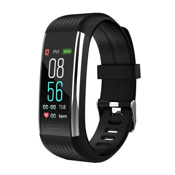 

new color screen bluetooth exercise meter step heart rate sleep p prsure blood oxygen waterproof r1 smart braceletbgt