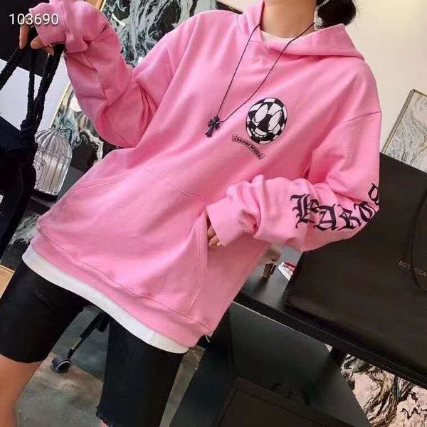 

2020 20 autumn new crochin funny egg back cross women's letter printed hoodie sweater, Black