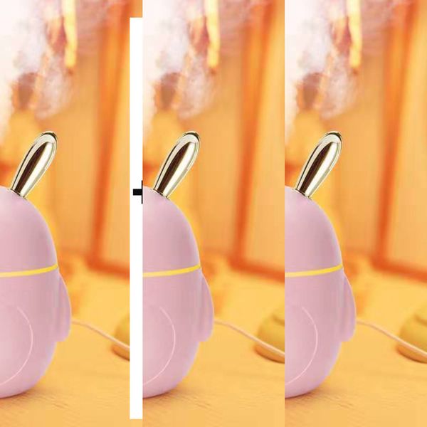 

320ml rabbit electric ultrasonic air humidifier aroma essential oil diffuser for home car usb fogger mist maker christmas gift