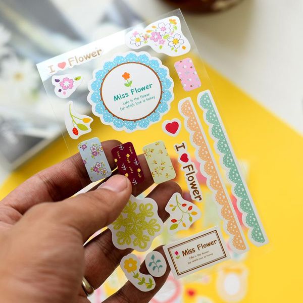 

2016 s лот сладкие кружева бумага наклейки украшения наклейка наклейка diy скрапбукинг уплотнительная наклейка kawaii канцтовары h