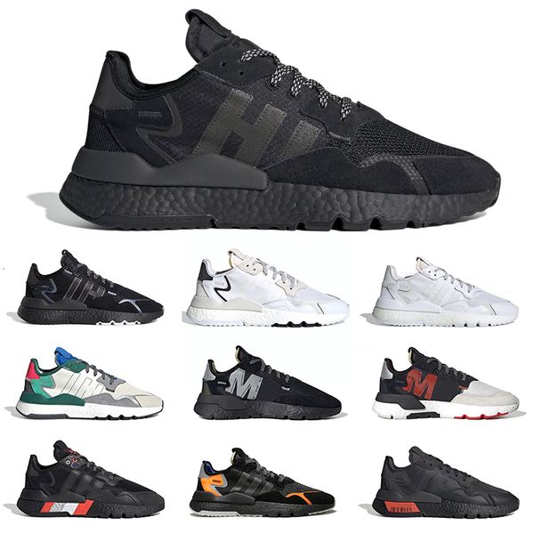 

2021 new mens sneakers nite jogger running shoes black white gold bred active blue collegiate green shock womens sports outdoor breathable, White;red