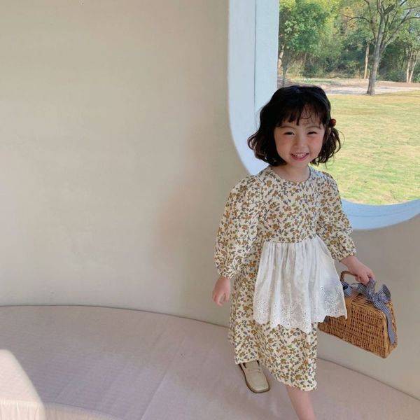 

sweet lovely new skirt beau floral children's 2021 spring apron flower drsgxxj, Red;yellow