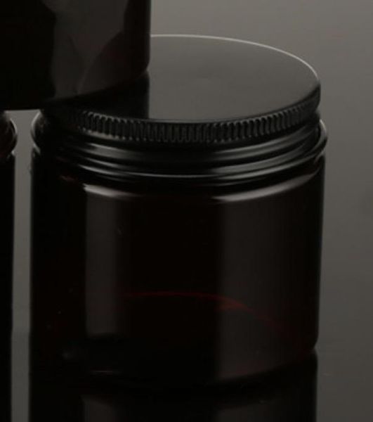 

50g пустая банка 1.8 унций коричневый пластиковый контейнер макияж косметическая упаковка конфеты чай кофе специя образца хранения бутылка б