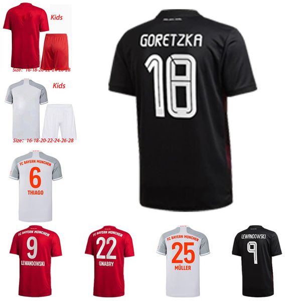 

2021 lewandowski sane soccer jersey coman munich muller davies football shirt men kids kit munchen humanrace fourth 4th, Black;yellow