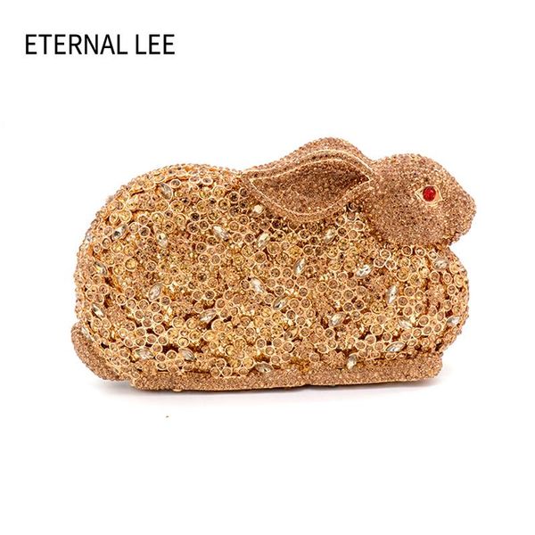

eternal lee lovely animal women crystal clutch evening bag diamond wedding party handbag purse