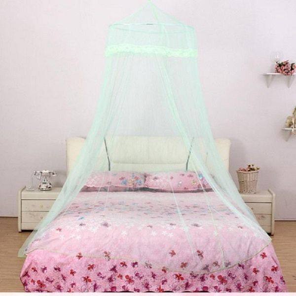 

mosquito net romantic princess style lace encryption girl heart big account anti-mosquito ceiling room decor bed tent1