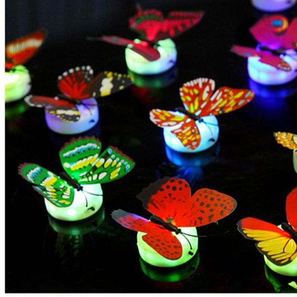 

factoryic4qcolorful fiber optic butterfly nightlight 1w led for wedding room night light party decoration wall lights jf-85689xt