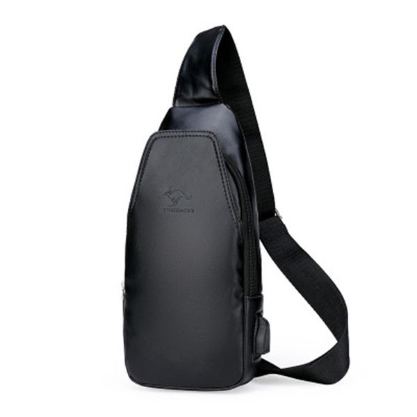 

outdoor bags sport leather chest men shoulder waist with 2 colors