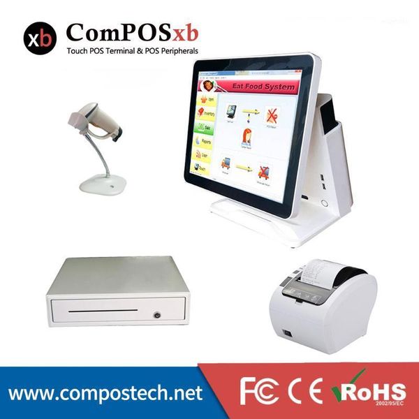 

15inch capacitive touch screen whole set system for coffee shop cash register/ point of sales pc1