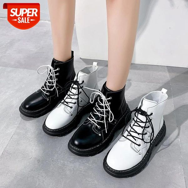 

cootelili boots women winter warm boots 5cm heel for ladies lace up platform black white women shoes botas mujer 35-40 #5t2l