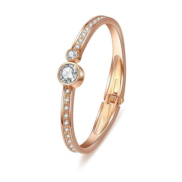 

bangle elegant crystal cuff gold color bangles bridal bracelet lady bracelets & jewelry pulseras mujer, Black