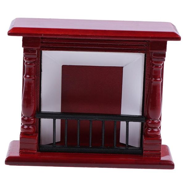 

new1/12 toys mini wood fireplace decoration miniature furniture toys dolls house accessories new1 wmtiii
