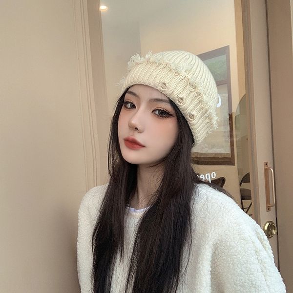 

ev0m 202011-yuchun53299063 hat pu hair patchwork cool false fashion lady service octagonal hat women fashion leisure visors cap, Brown;gray