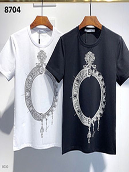 

оптом новый мужской дизайнерская футболка мода новых мужских любовников повседневная футболка черно-белая стилизация рубашка, White;black