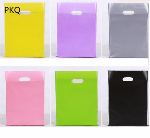 

gift wrap 10pcs 25x35cm plastic shopping bags,plastic jewelry pouch packing carrier bags custom1